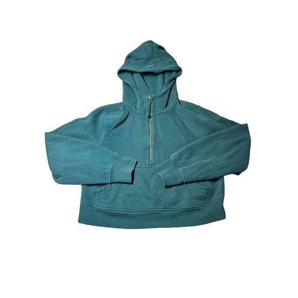Lululemon Scuba Oversized Half-Zip Hoodie -  Green Jasper -‎  XS/S - Picture 3 of 13